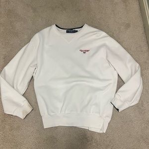 Vintage Polo Sport White Crew Neck Sweatshirt